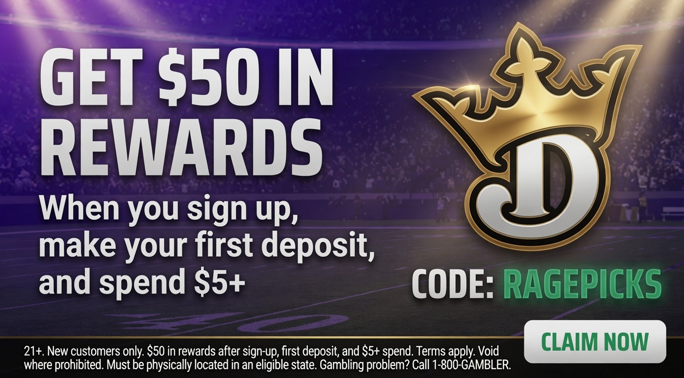 DraftKings — Get $50 in rewards with code RAGEPICKS