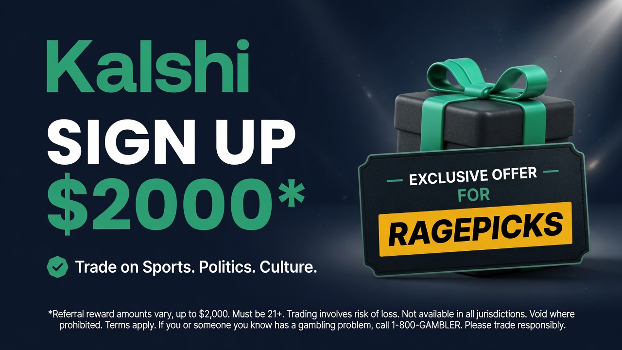 Kalshi sign-up bonus up to $2,000 — exclusive offer for RAGEPICKS