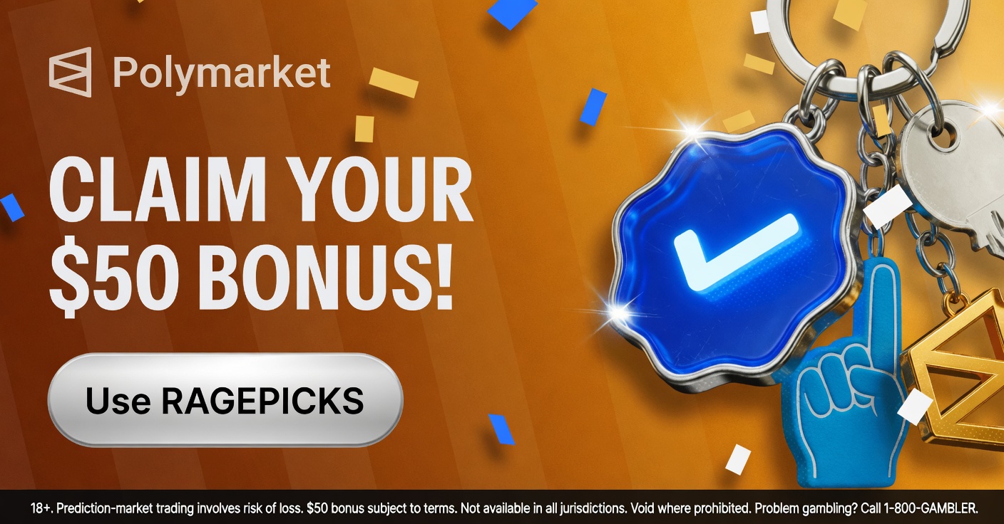 Polymarket — Claim your $50 bonus with code RAGEPICKS